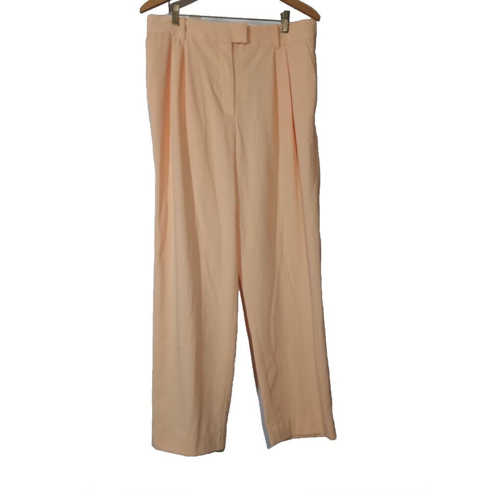H & M Peach Blush Color Size 12 Stretch Dress Slacks 32 x 27
